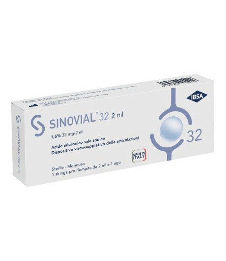 Sinovial Forte - 1,6% di Acido Ialuronico - 1 siringa preriempita da 32 MG/ 2 ml - MR.FiLLER (37729397)
